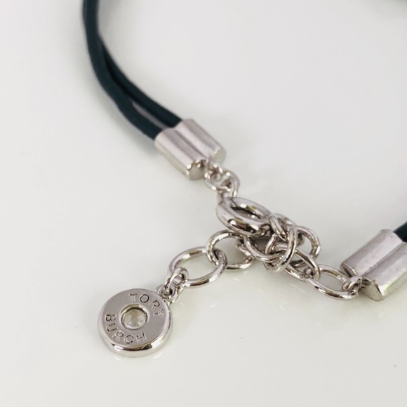 NEW Tory Burch Miller Black Leather Cultured Pearl - Picture 3 of 4